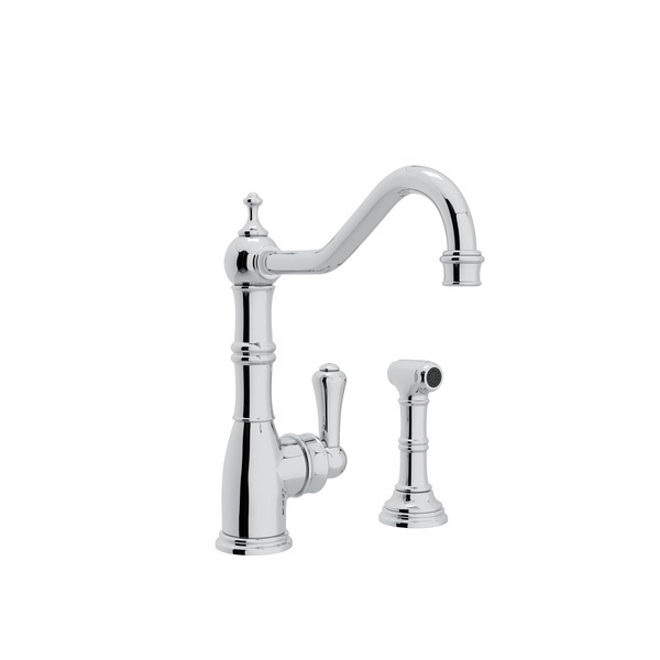 Perrin & Rowe Edwardian Kitchen Faucet With Side Spray U.4746APC-2